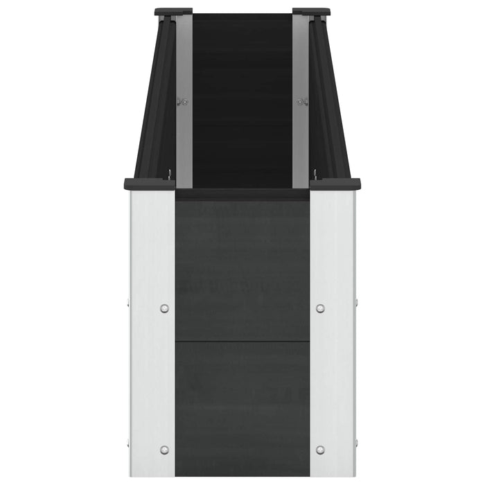 Strat înălțat de grădină Negru 200 x 30 x 36 cm WALTI