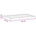 Placă de bază pentru duș Negru 101 x 63 x 5,5 cm WPC - WALTI WALTI