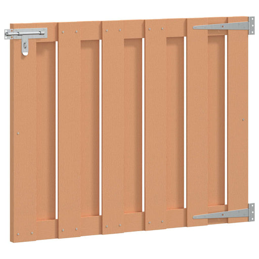 Poartă de grădină 100 x 80 cm WPC și Aluminiu Maro - WALTI WALTI