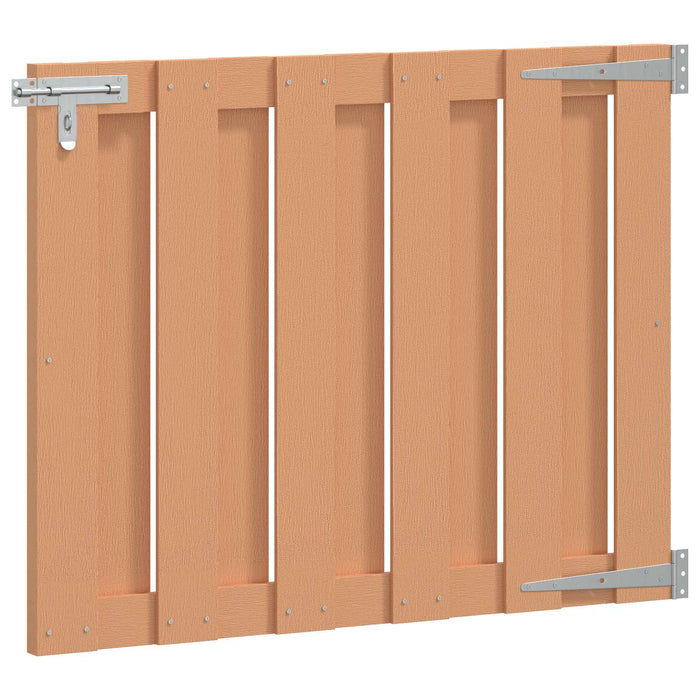 Poartă de grădină 100 x 80 cm WPC și Aluminiu Maro WALTI