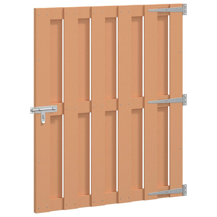 Poartă de grădină 100 x 112 cm WPC și Aluminiu Maro WALTI