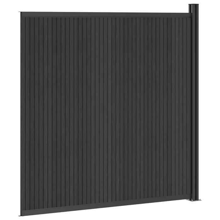 Panou de Gardă WPC și Aluminiu Negru - WALTI WALTI