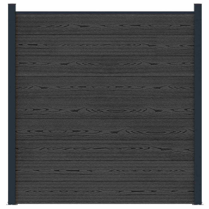 Panou de Gardă WPC și Aluminiu Negru - WALTI WALTI