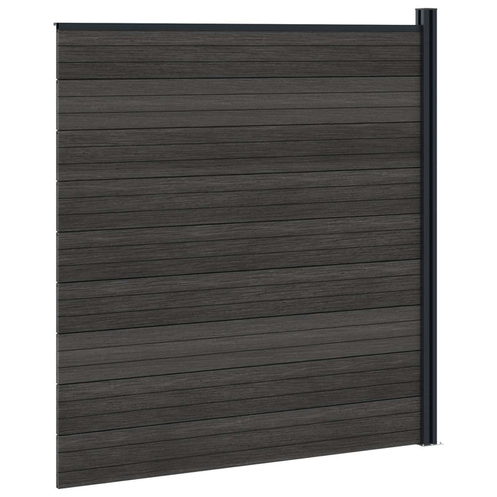 Panou de Gardă WPC și Aluminiu Negru - WALTI WALTI