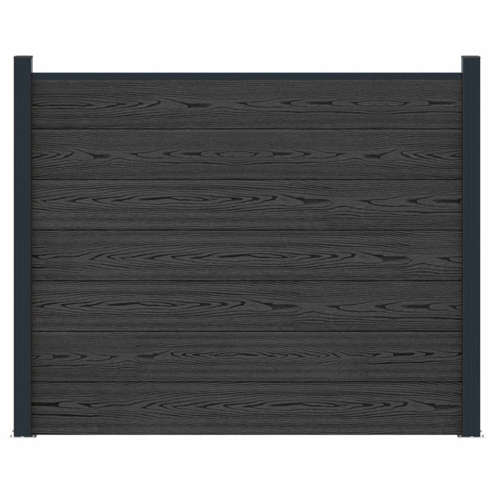 Panou de Gardă WPC și Aluminiu Negru - WALTI WALTI