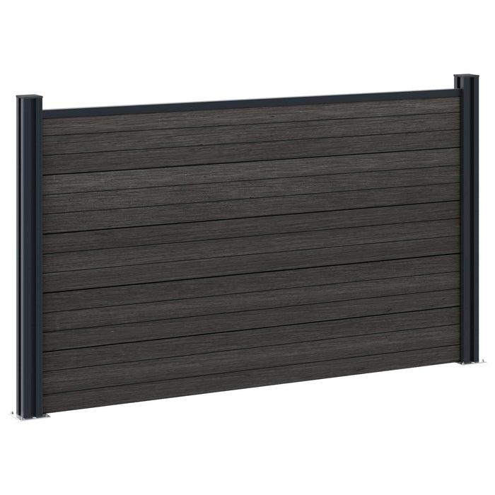 Panou de Gardă WPC și Aluminiu Negru - WALTI WALTI