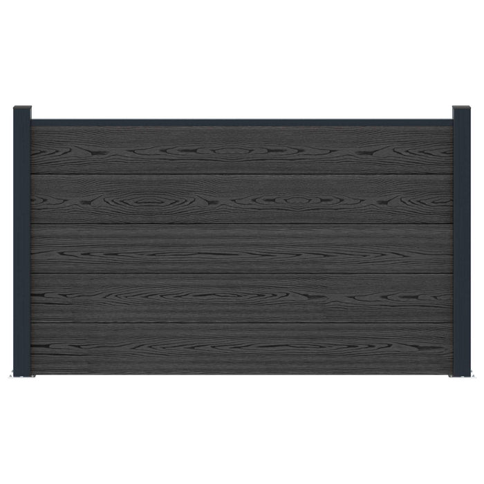 Panou de Gardă WPC și Aluminiu Negru - WALTI WALTI