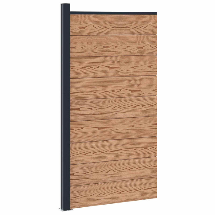 Panou de Gardă WPC și Aluminiu Maro - WALTI WALTI