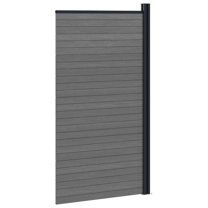 Panou de Gardă WPC și Aluminiu Gri - WALTI WALTI