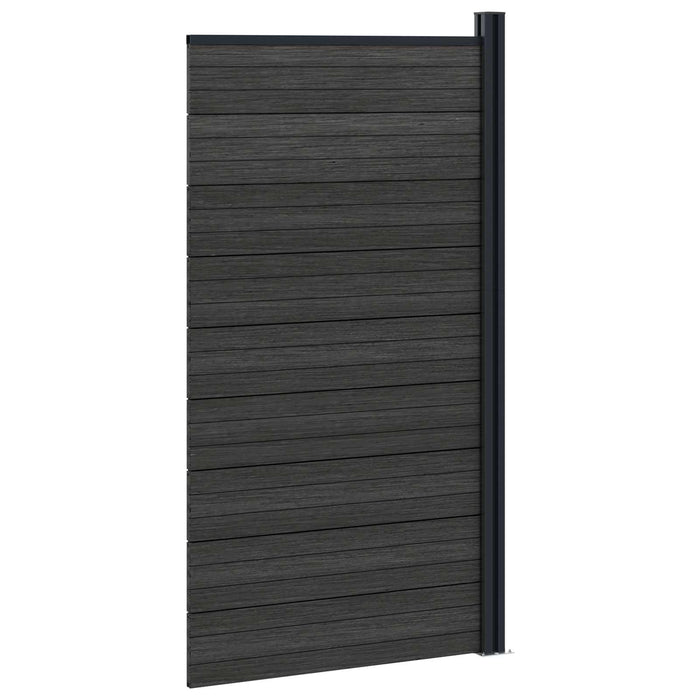 Panou de Gardă WPC și Aluminiu Negru - WALTI WALTI