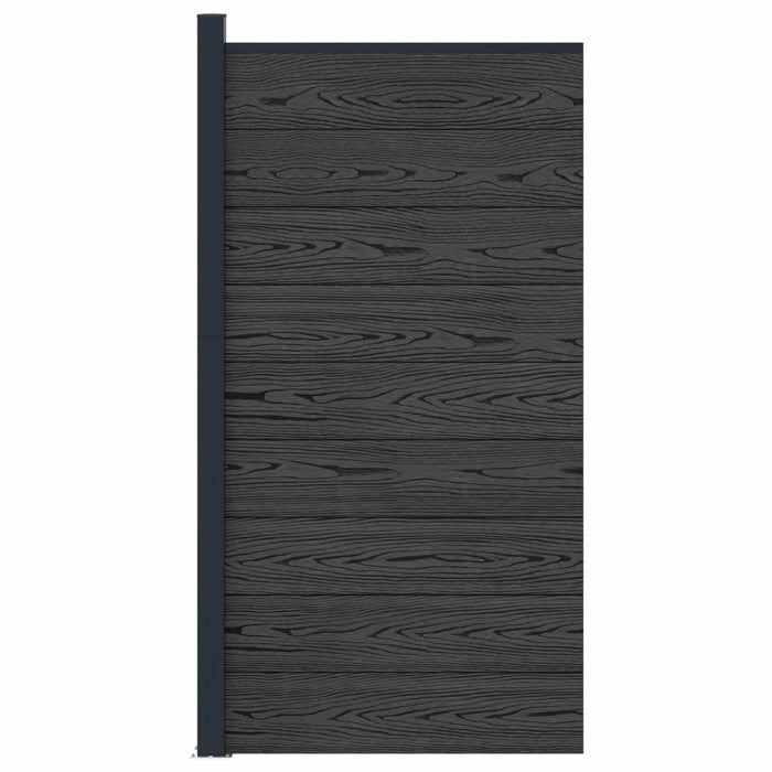 Panou de Gardă WPC și Aluminiu Negru - WALTI WALTI
