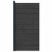 Panou de Gardă WPC și Aluminiu Negru - WALTI WALTI