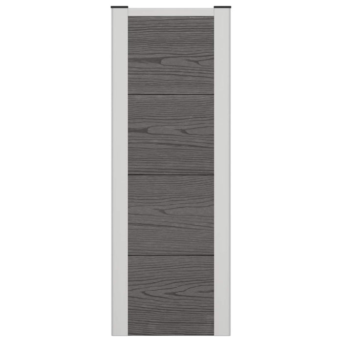 Strat înălțat de grădină Gri 75 x 30 x 22 cm WPC și Aluminiu WALTI