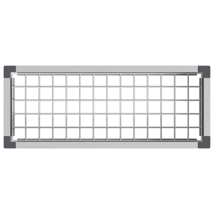 Strat înălțat de grădină Gri 75 x 30 x 22 cm WPC și Aluminiu WALTI