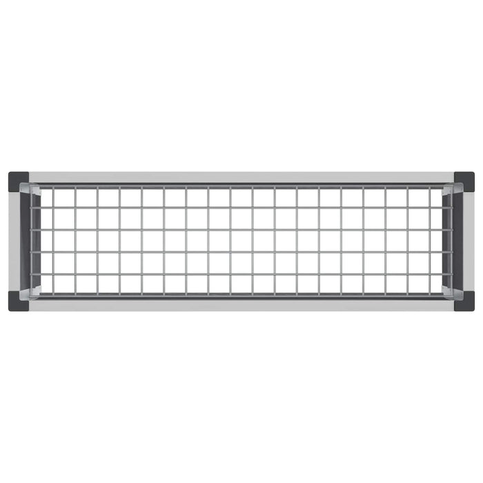 Strat înălțat de grădină Gri 100 x 30 x 22 cm WPC și Aluminiu WALTI