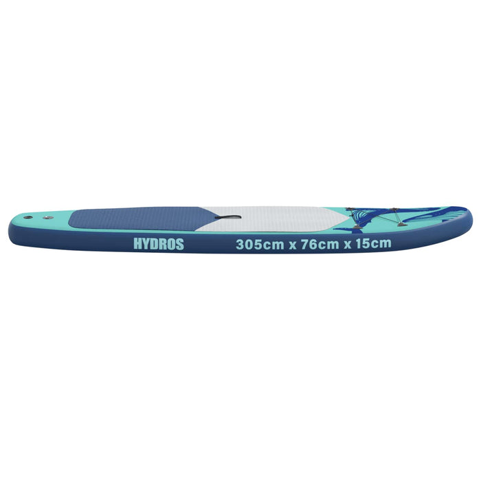 Placă de Paddle Inflabilă HYDROS 305 x 76 x 15 cm Turcoaz WALTI