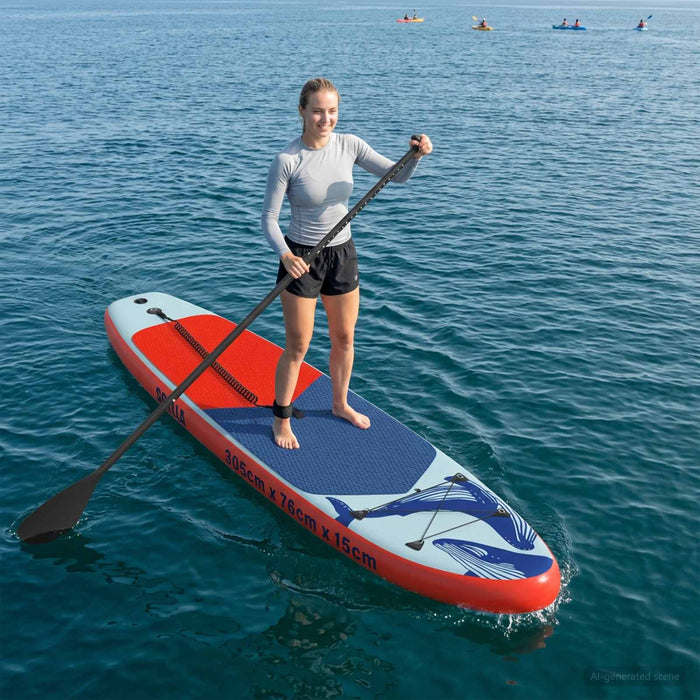 Plăcuță de paddle gonflabilă SCYLLA 305 x 76 x 15 cm albastru WALTI