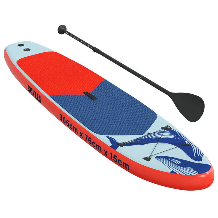 Plăcuță de paddle gonflabilă SCYLLA 305 x 76 x 15 cm albastru WALTI
