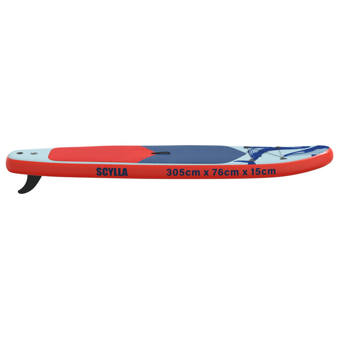 Plăcuță de paddle gonflabilă SCYLLA 305 x 76 x 15 cm albastru WALTI