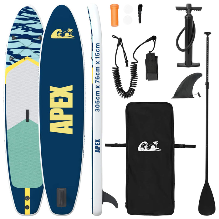 Plăci de paddle gonflabile APEX 305 x 76 x 15 cm albastru WALTI