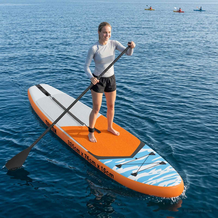 Placă de paddling gonflabilă TRITON 335 x 76 x 15 cm albastru WALTI