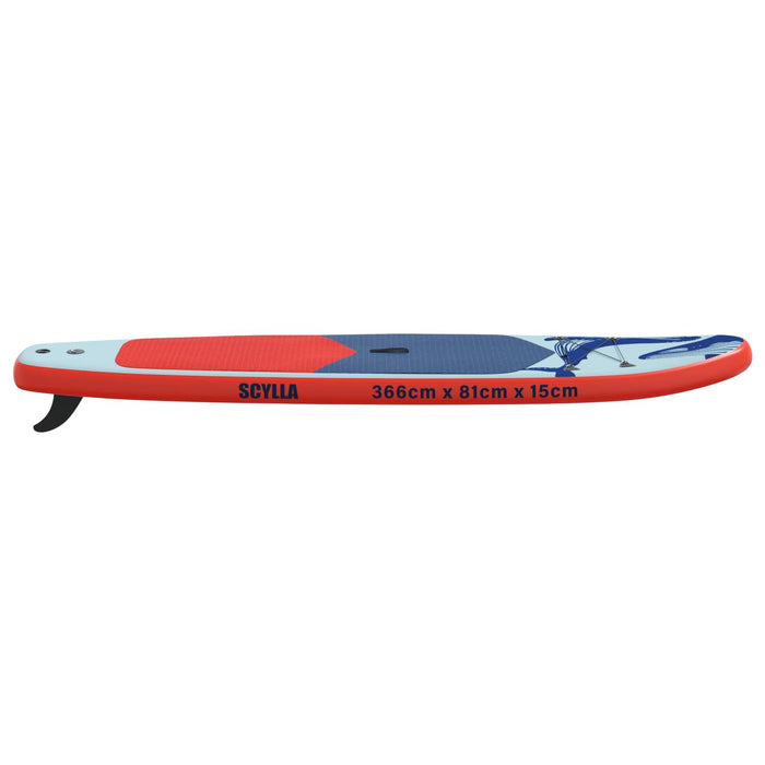 Placă de paddle gonflabilă SCYLLA 366 x 81 x 15 cm albastru WALTI