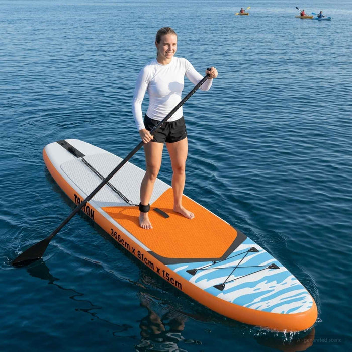 Plăcuţă de Paddle Stand Up Gonflabil TRITON 366 x 81 x 15 cm WALTI