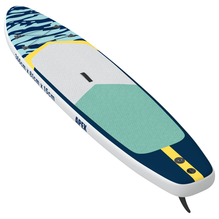 Plăci de Paddle Inflatable APEX 366 x 81 x 15 cm albastru WALTI