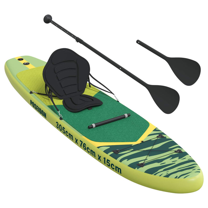 Placă SUP cu Șezlong 2 în 1 POSEIDON 305 x 76 x 15 cm Verde WALTI