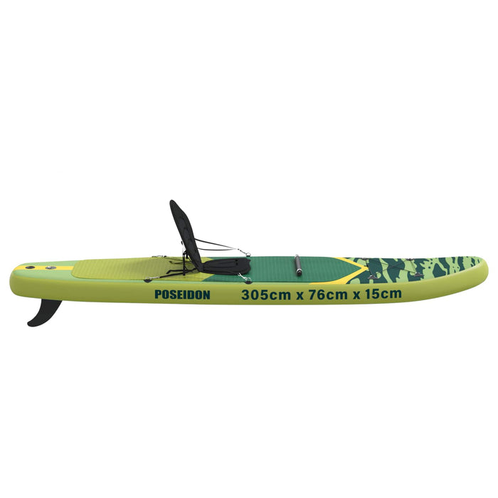 Placă SUP cu Șezlong 2 în 1 POSEIDON 305 x 76 x 15 cm Verde WALTI