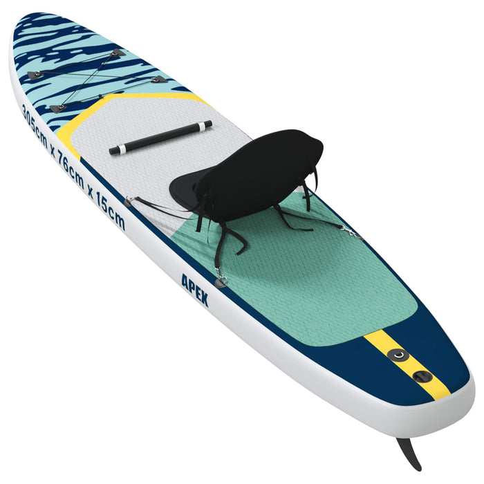 Placă SUP cu Șezlong 2 în 1 APEX 305 x 76 x 15 cm albastru WALTI