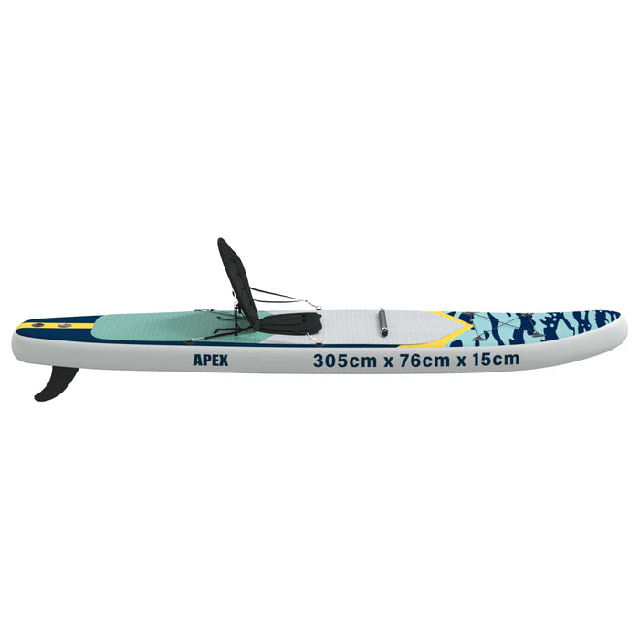 Placă SUP cu Șezlong 2 în 1 APEX 305 x 76 x 15 cm albastru WALTI