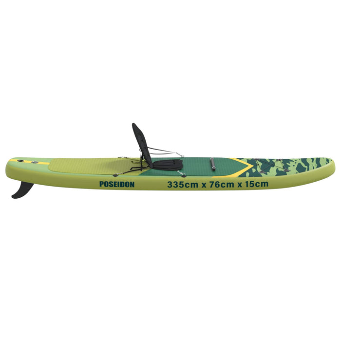 Placă SUP cu Șezlong 2 în 1 POSEIDON 335 x 76 x 15 cm Verde WALTI