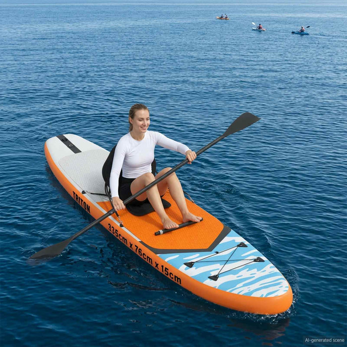Placă SUP cu Șezlong 2 în 1 TRITON 335 x 76 x 15 cm albastru WALTI