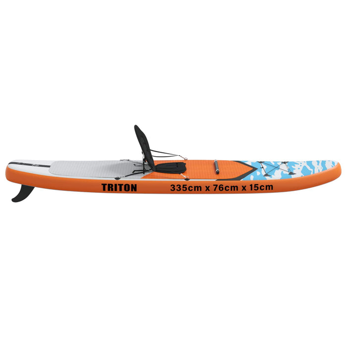 Placă SUP cu Șezlong 2 în 1 TRITON 335 x 76 x 15 cm albastru WALTI