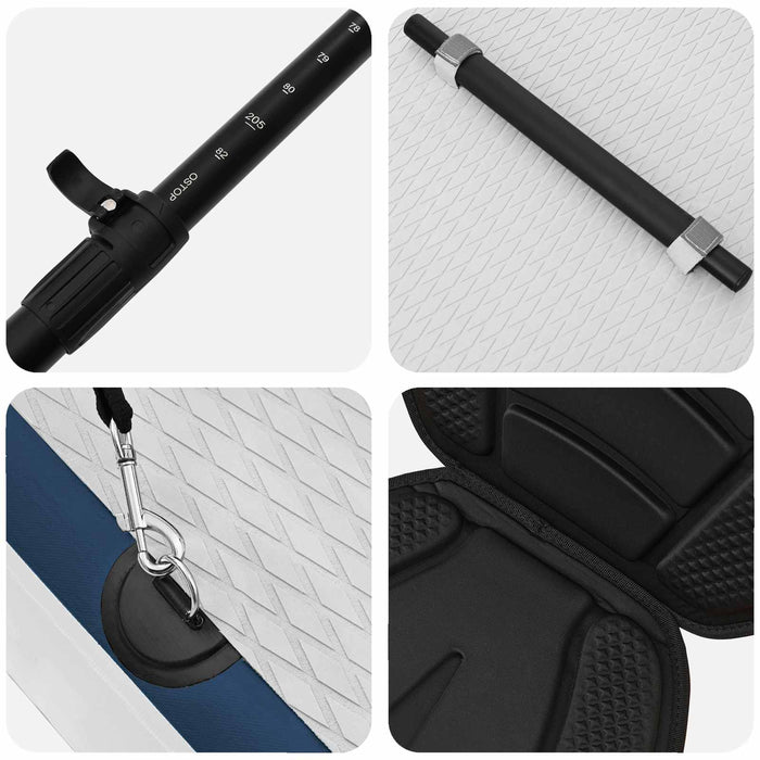 Placă SUP cu Șezlong 2 în 1 APEX 335 x 76 x 15 cm albastru WALTI