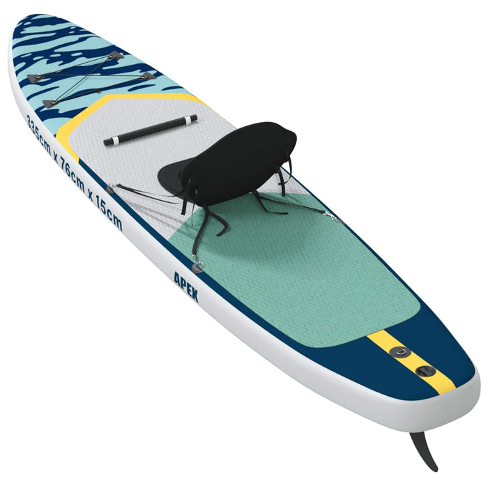Placă SUP cu Șezlong 2 în 1 APEX 335 x 76 x 15 cm albastru WALTI