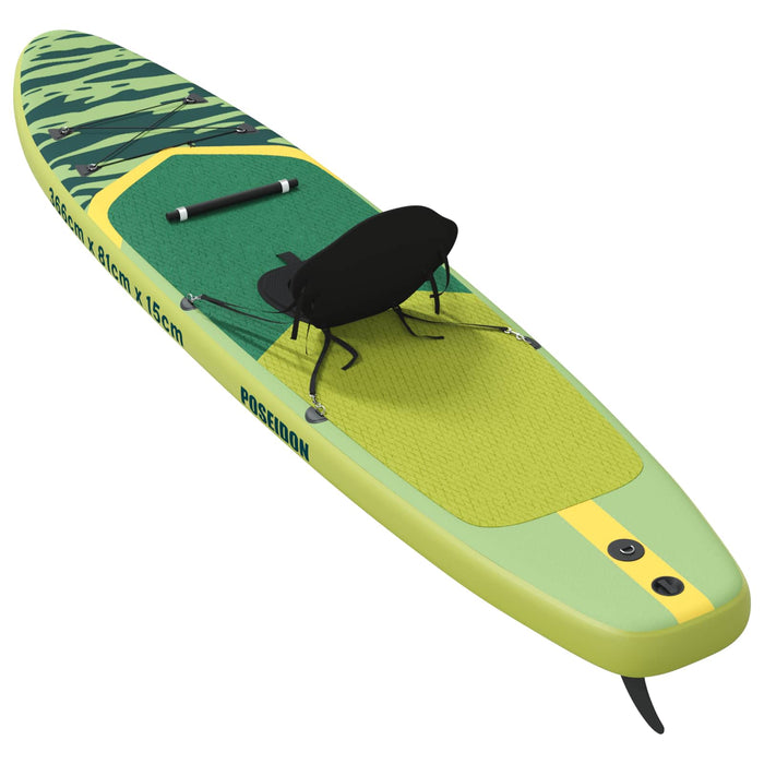 Placă SUP cu Șezlong 2 în 1 POSEIDON 366 x 81 x 15 cm Verde WALTI