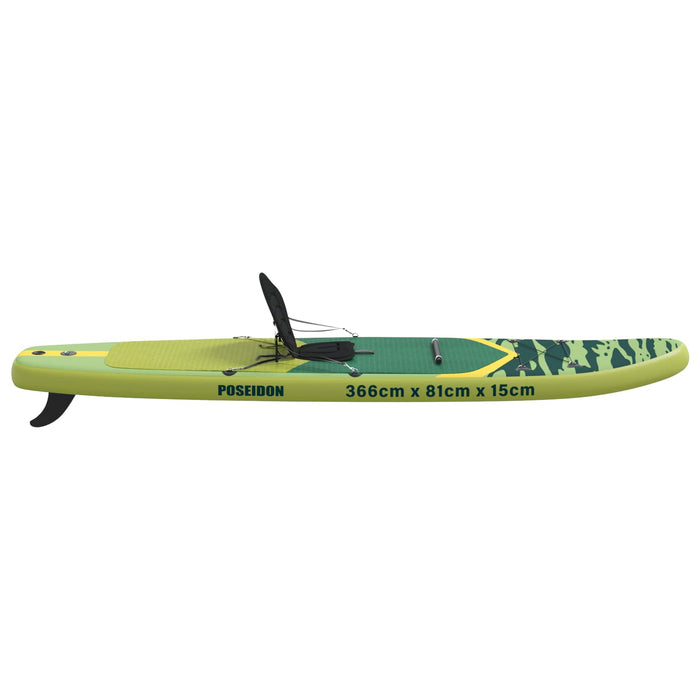 Placă SUP cu Șezlong 2 în 1 POSEIDON 366 x 81 x 15 cm Verde WALTI