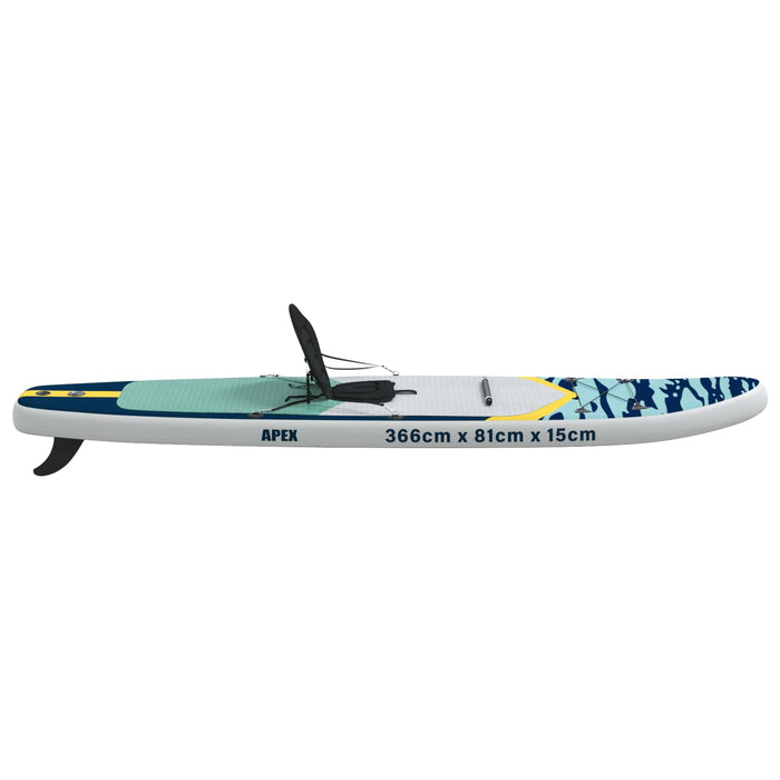 Placă SUP cu Șezlong 2 în 1 APEX 366 x 81 x 15 cm albastru WALTI