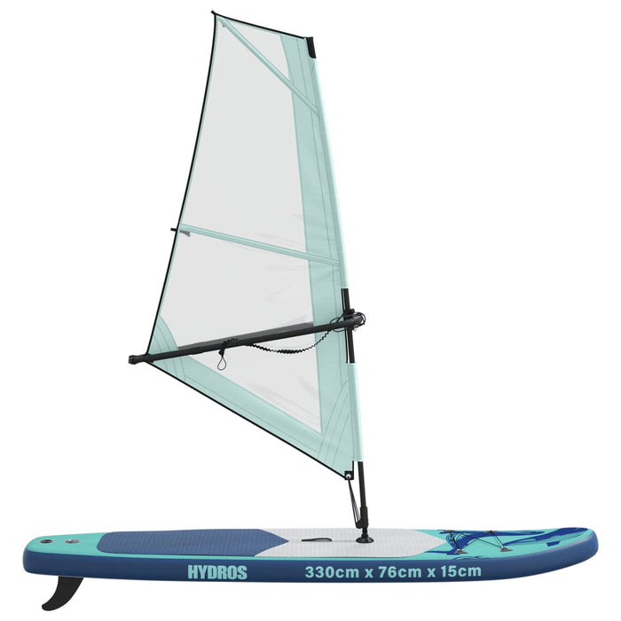 Tablă SUP gonflabilă cu Vela HYDROS 330 x 76 x 15 cm Turcoaz WALTI