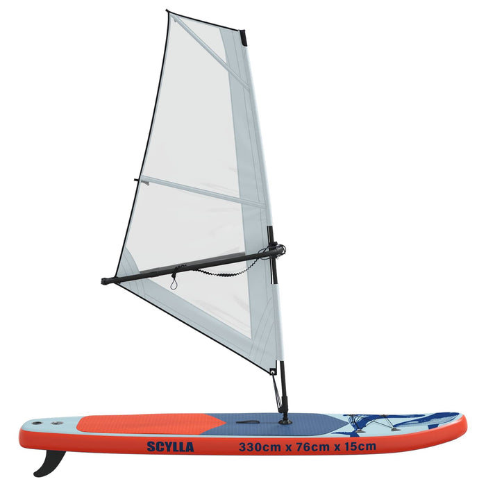 Tablă SUP gonflabilă cu Vela SCYLLA 330 x 76 x 15 cm albastru WALTI