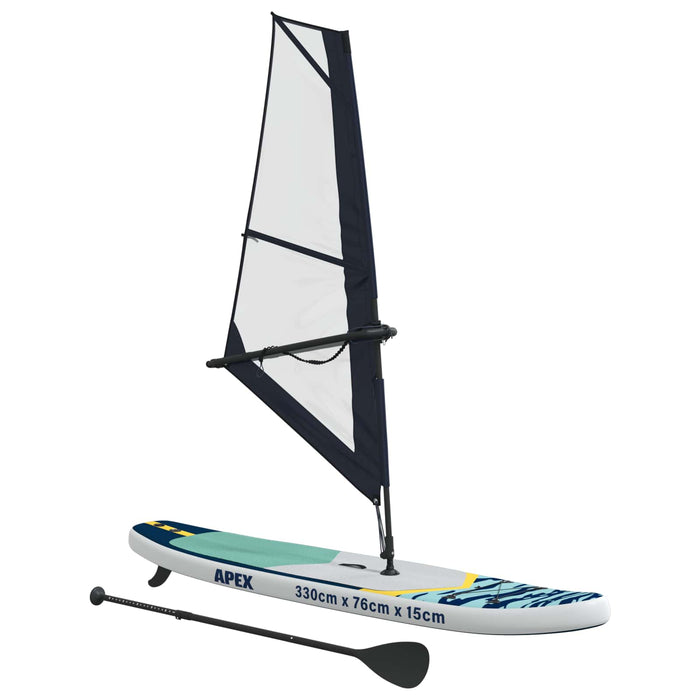 Tablă SUP gonflabilă cu Vela APEX 330 x 76 x 15 cm albastru WALTI