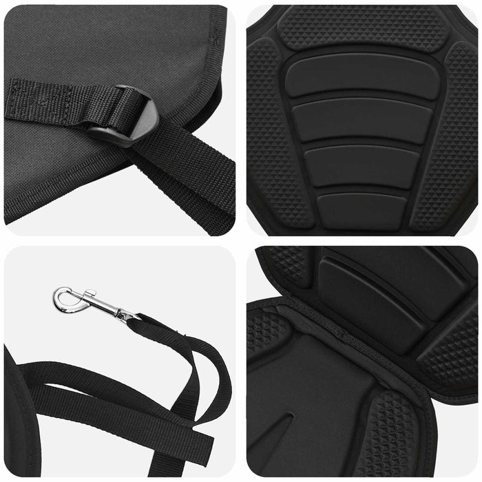 Scaun pag board 52 x 31 x 45 cm Lyocell Negru WALTI
