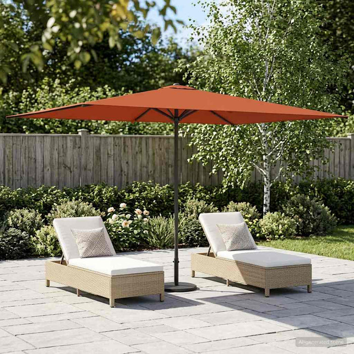 Parasol de Grădină 200 x 300 cm Poliester Dreptunghiular WALTI