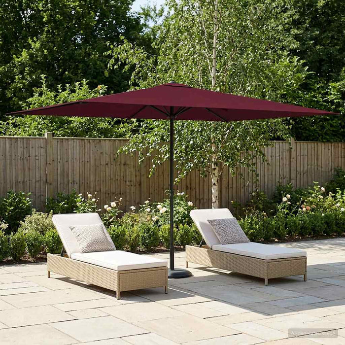 Parasol de Grădină 200 x 300 cm Poliester Dreptunghiular WALTI