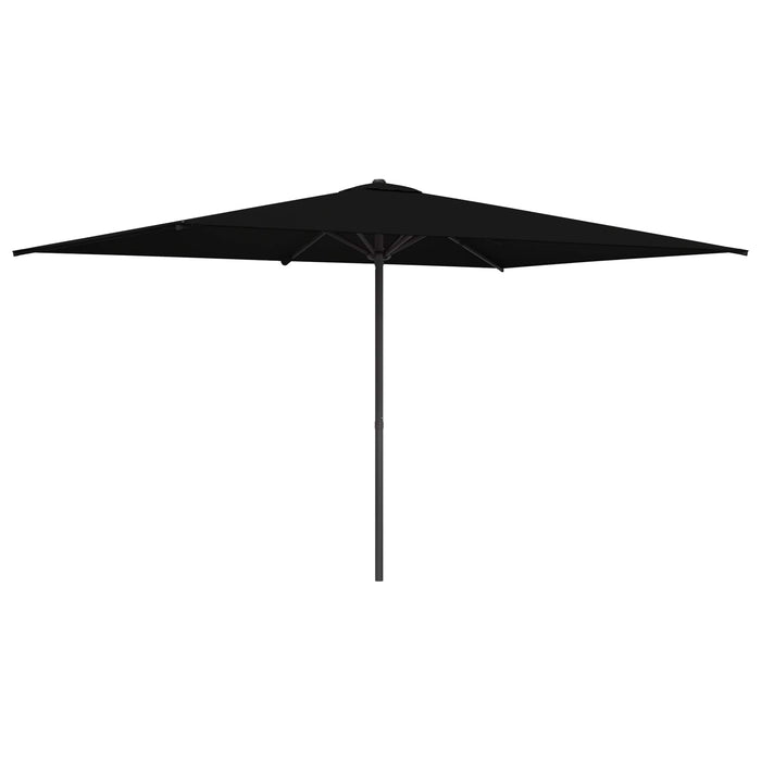 Parasol de Grădină 200 x 300 cm Poliester Dreptunghiular Negru WALTI