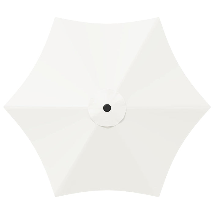 Parasol de Grădină 230 x 230 cm Poliester Dreptunghiular Crem WALTI