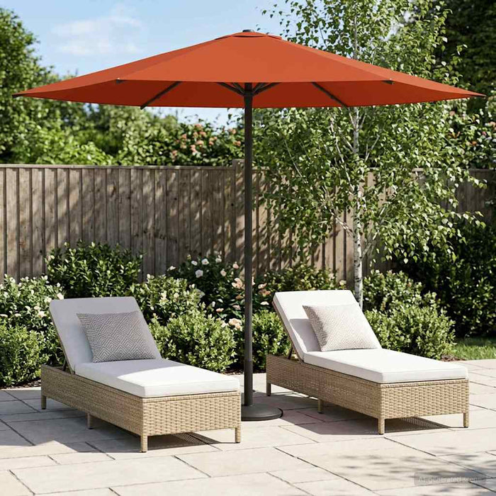 Parasol de Grădină 230 x 230 cm Poliester Dreptunghiular WALTI