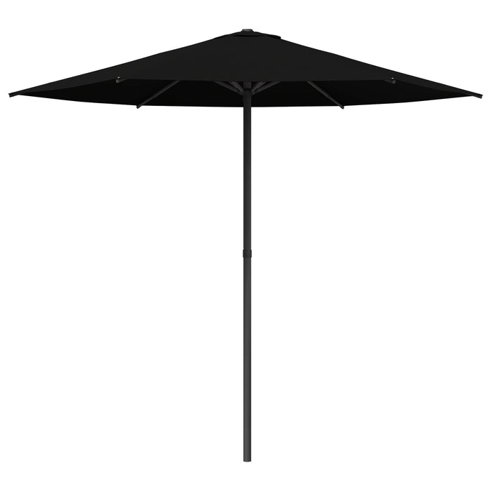 Parasol de Grădină 230 x 230 cm Poliester Dreptunghiular Negru - WALTI WALTI
